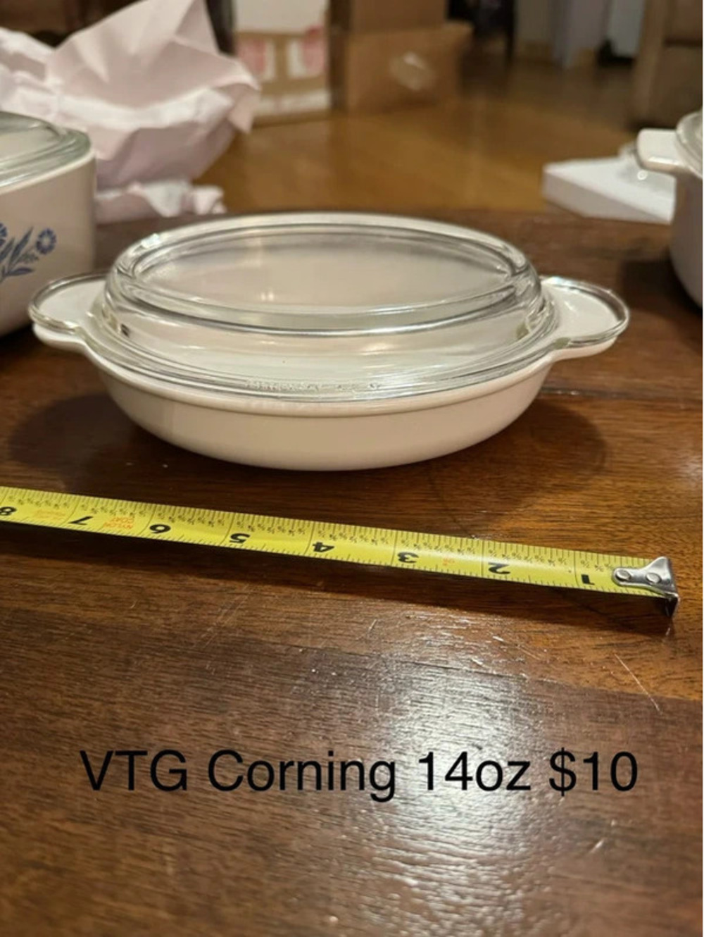 Vintage Corning with lid